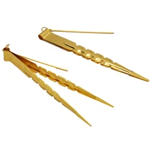 218 мм Длинный кальян металлический уголь Блокировка Зажимы щипцы с фольгой удар гвоздь