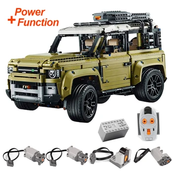 

93018 Lepinblocks Technic Car Series Land Rover Defender with motor 2830PCS Model BuildingToys for children