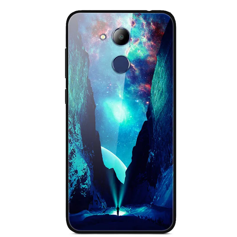 Чехол из закаленного стекла для Huawei Honor 6C Pro Чехол Мягкий Бампер 3D печать Funda для Huawei Honor 6C Pro Honor6C Pro Чехол для телефона