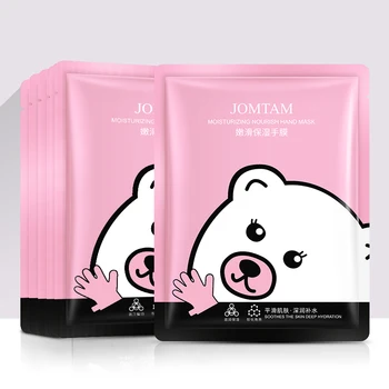 

JOMTAM 1Bag=10pair organic skincare private label film moisturizing hand mask Remove cracked anti-wrinkle skin care