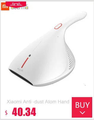 Xiaomi Анти-пыль Atom ручной электрический инструмент для удаления УФ-c 13 кПа сильный всасывающий пылесос машина для очистки