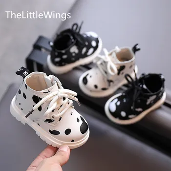 

Children's Martin boots 2020 autumn new boys' breathable casual soft sole baby girls cute Flat toddler shoes 0-1-2 years old
