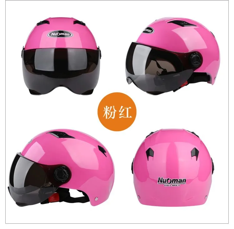 Красочный электрический скутер шлем модный шлем для безопасности дорожного движения защита головы велосипедный шлем Hombre для мотоцикла Велоспорт - Цвет: Pink