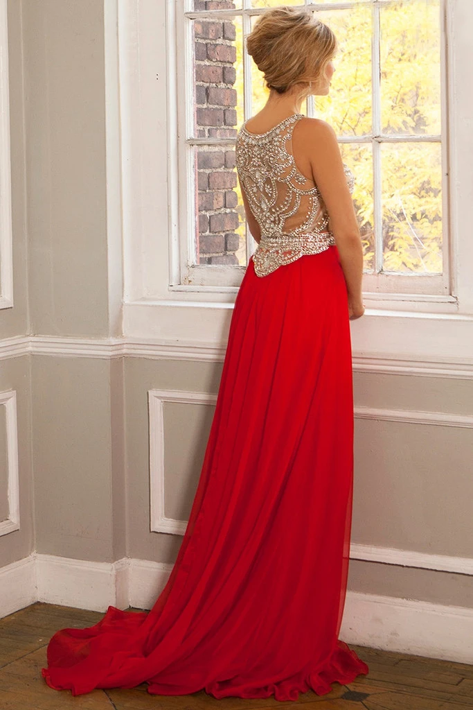 Vestidos de festa longo длинные красные вечерние платья трапециевидной формы Роскошные вечерние платья с кристаллами и бисером импортные вечерние платья