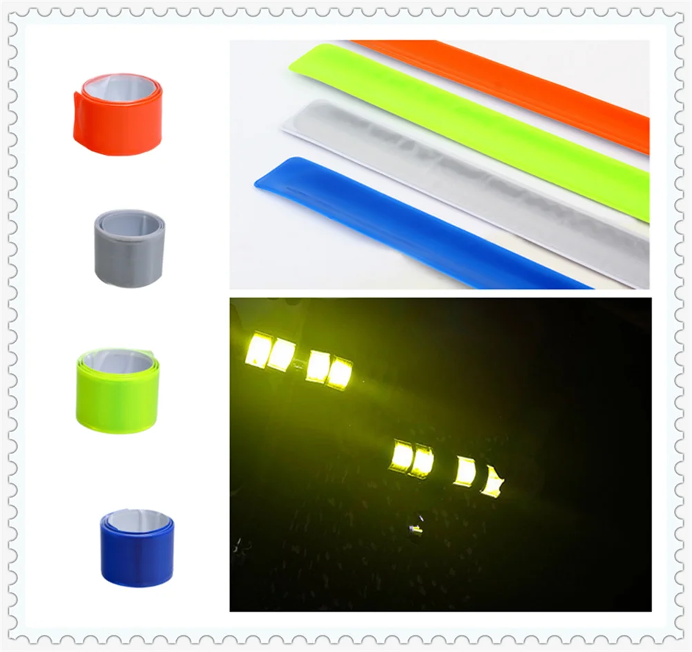 40CM motorcycle bicycle warning arm foot ring reflective belt for SUZUKI S HAYABUSA GSXR1300 M DL650 V-STROM