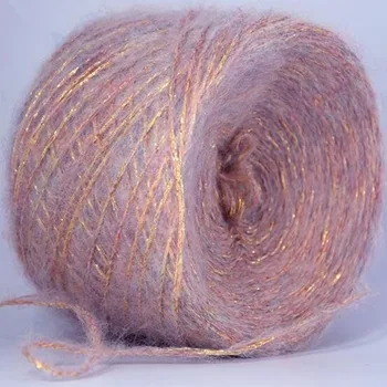 

52 Color 130M segment dyed yarn 50g /Ball Angola Amorous Feelings Thin Mohair Wool Yarn Plush Fine Wool Crochet Hand Knitting