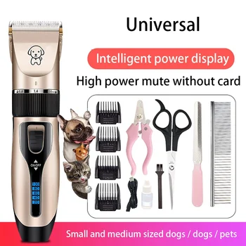 

Rechargeable Low-noise Pet Hair Clipper Remover Cutter Grooming Cat Dog Hair Trimmer Electrical Pets Hair Cut Machine #01