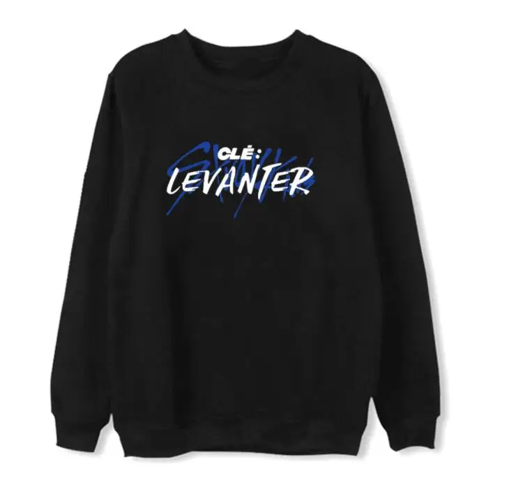 Новое поступление; kpop straykids; новые толстовки с капюшоном с принтом альбома cle levanter sae; флисовый/тонкий пуловер унисекс с круглым вырезом; свободный свитер - Цвет: fleece
