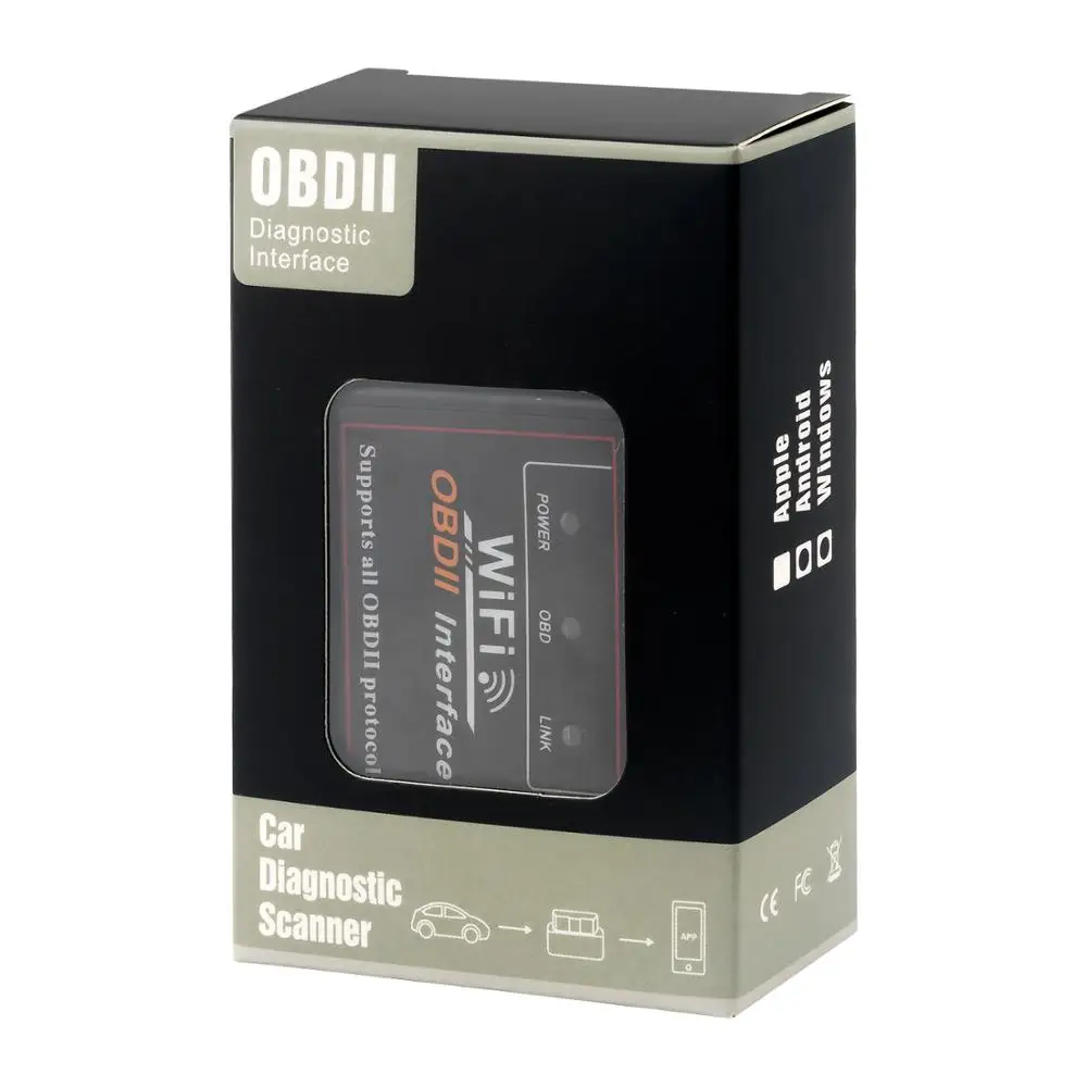 ELM327 V1.5 Wifi OBD2 сканер кода V1.5 Mini Elm 327 PIC18F25K80 чип автоматический диагностический инструмент OBDII для Android/IOS/Windows