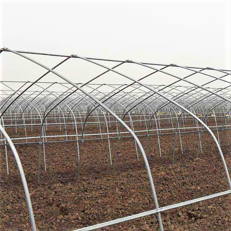 Greenhouse Plastic tube steel frame greenhouse structure gi steel pipe 8M*30M