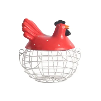 

Interesting Decorations Art Craft Egg Cage Wrought Iron Fruit Basket Storage Basket Kitchen Iron Basket Egg Rack Decoration
