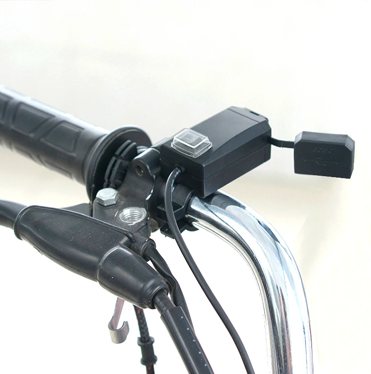 Руль мотоцикла Зарядное устройство QC3.0 Dual USB Порты и разъёмы Питание адаптер розетка Быстрая зарядка для iPhone huawei samsung Водонепроницаемый