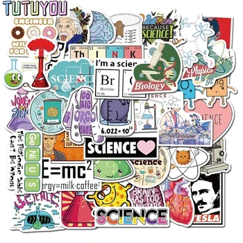 

PC951 50 Pcs/set Nikola Tesla Stickers Chemistry Lab Laptop Fridge Phone Skateboard Suitcase Waterproof Sticker