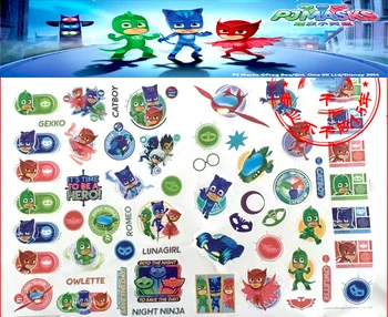 

PJ Masks Cartoon Stickers For Mobile Phone Laptop Stickers Skateboard Sticker DIY Sticker prize Girls Boys Kids Children Gifts
