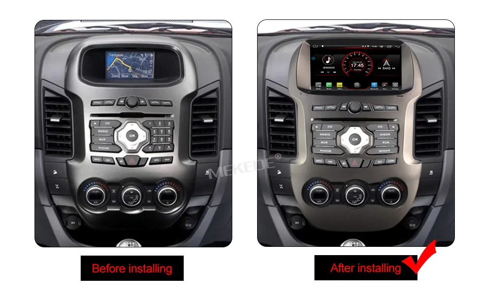 Flash Deal MEKEDE HD 2G+16G Android 9.0  Car DVD Player For Ford Ranger 2011-2015 Multimedia GPS Navigation 2 Din Car Radio Audio 4