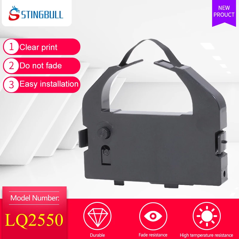 Черная лента для принтера Epson DLQ2000 EX800 1000 LQ1060 2500 2500C 2550 860 670 670K + 756 680K LQ680 6 м |