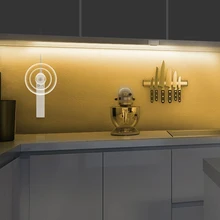 5 в освещение для шкафа-буфета PIR датчик движения СВЕТОДИОДНАЯ лента свет usb-лента лента лампа спальня шкаф светильник в Шкаф Декор подсветка