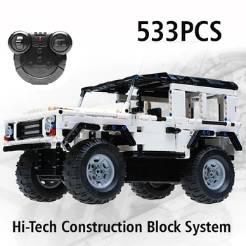 

CaDA C51004 SUV City Brick RC Car Defender Remote Control Car Building Blocks Technic Blocks Model Learning Educational Toy Gif