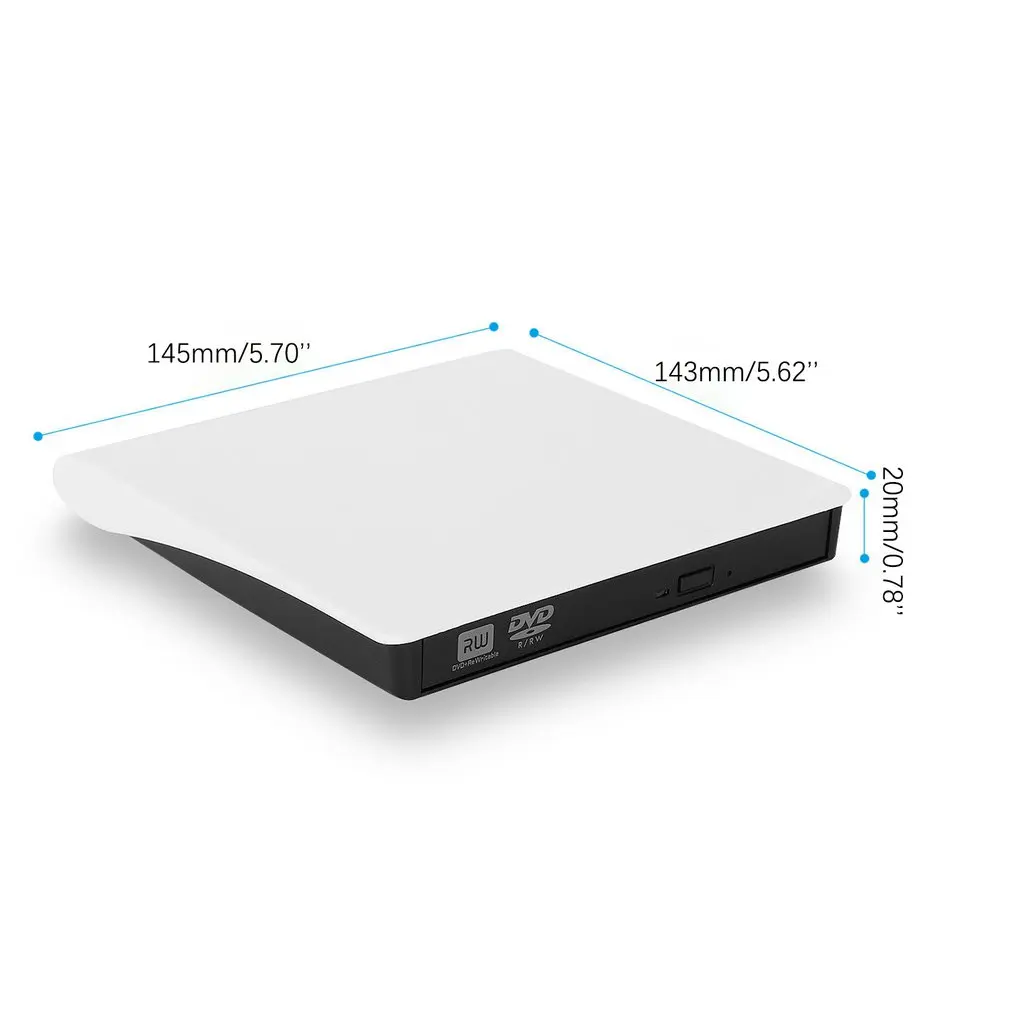 USB 3,0 внешний DVD/CD/VCD горелки высокоскоростной тонкий внешний USB 3,0 DVD горелки Привод DVD-ROW CD-RW