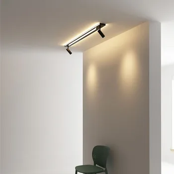 

Fashion Simple Rectangle Black Rose 130cm Gold Led Wall Lamp Bedside Sconces Light lamp Living Bathroom Indoor Aisle Light
