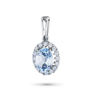 

Suspension of silver with topaz and cubic zirconia e0609pd04200584