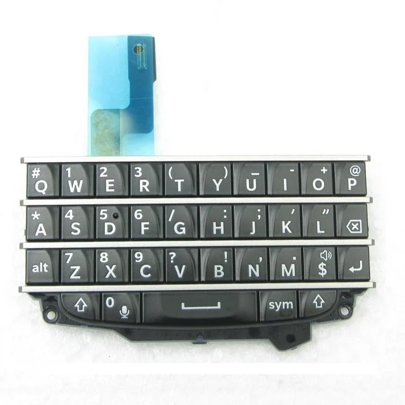 

Qwerty Keypad Keyboard With Flex Cable For BlackBerry Q10 White/Black Color Repair Parts