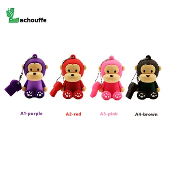 

Lovely usb flash 4GB 16GB 32GB 64GB Usb Flash Drive memory stick Pendrive cartoon monkey usb flash drive