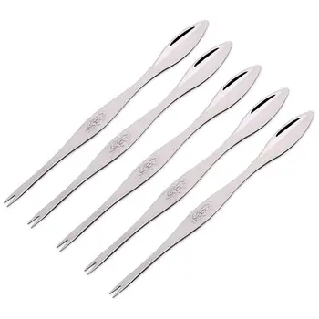 

Seafood Tool Crab Crackers Picks Spoons Stainless Steel Crab Peel Shrimp Tool Lobster Clamp Pliers Clip Pick - 5Pcs
