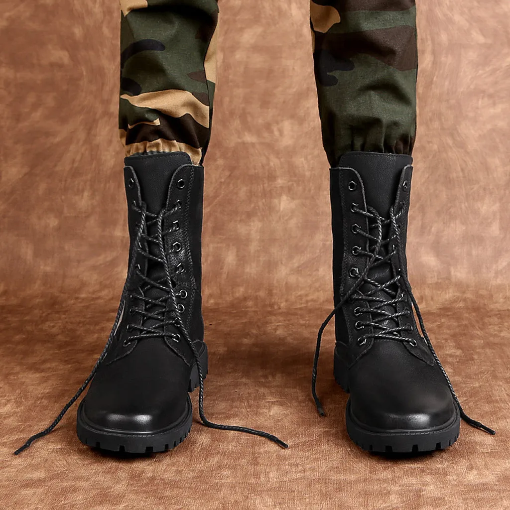 Обувь; мужские ботинки; обувь для мужчин; zapatos de hombre; мужская модная Уличная обувь с высоким берцем; кожаная обувь в британском стиле; классические повседневные ботинки