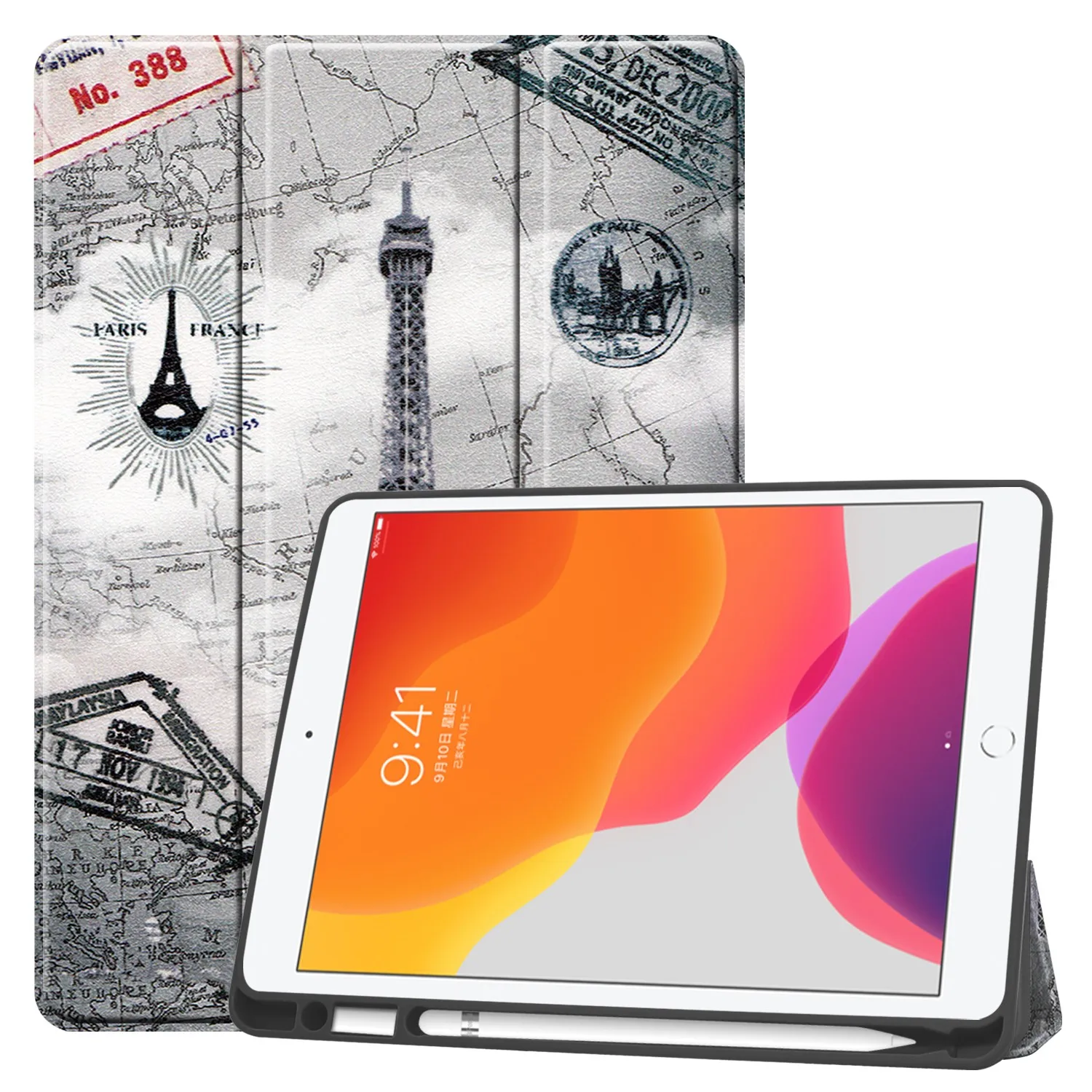 Чехол для Apple iPad 10,2 крышка чехол для Apple iPad 7 7th 10," A2200 A2198 A2232 Защитная крышка из искусственной кожи чехол - Color: 3
