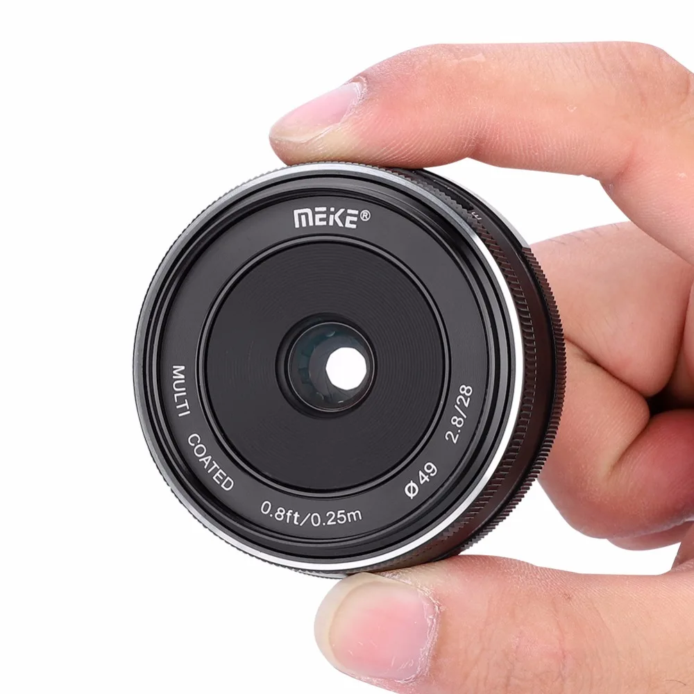 MEIKE 28 мм F2.8 APS-C объектив с ручным фиксированным фокусом Для беззеркальных камер Fuji X Mount для портретов пейзажа натюрморта