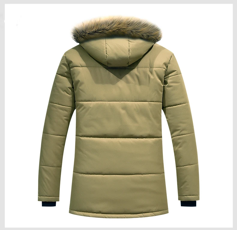8XL, мужская куртка, утолщенная, зимняя, плюс бархат, Мужское пальто, с капюшоном, одноцветная, мужская, толстая, теплая, мужская, s, ветрозащитная, высокое качество, парка, ZA289