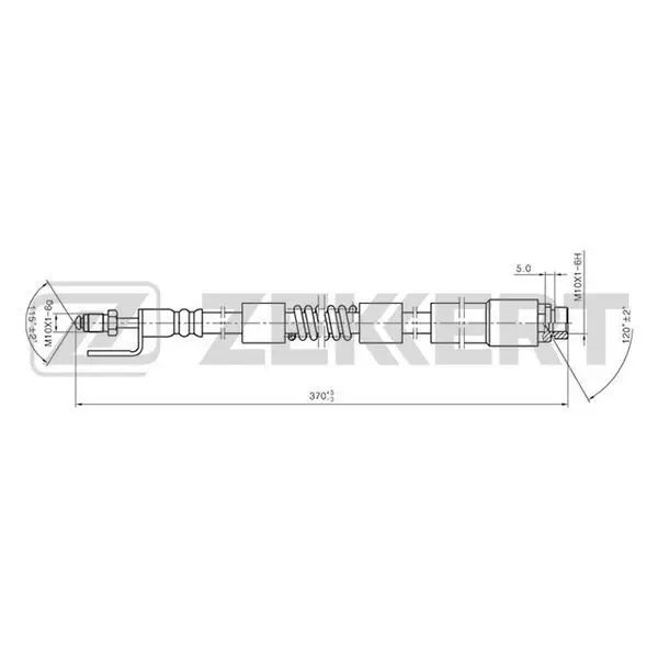 Шланг тормозной Ford Tourneo Connect 02- Transit Connect 02 ZEK