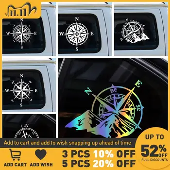 

Art Design Adventure Sports Compass Car Sticker Decal Decor Mural Vinyl Covers Car-Styling For Auto Engine Cover Door Window