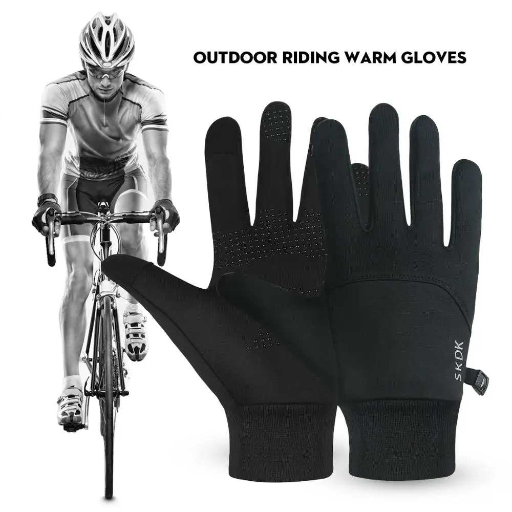 

Winter Warm Cycling Gloves Windproof Touchscreen Bicycle Motorcycle Hiking Lightweight Compression Gloves