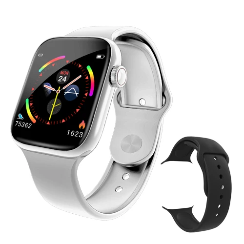I7 Смарт-часы водонепроницаемые пульсометр кровяное давление фитнес-трекер модные часы с Bluetooth Full Touch Smartwatch Android IOS - Цвет: silver-black