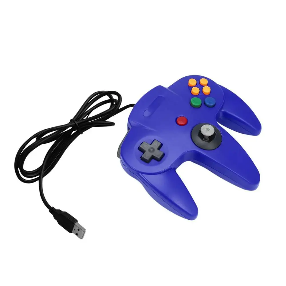 Blue USB проводной игровой геймер геймпад компьютерный ПК игровой контроллер для Windows для Mac 5 цветов на выбор - Цвет: Blue