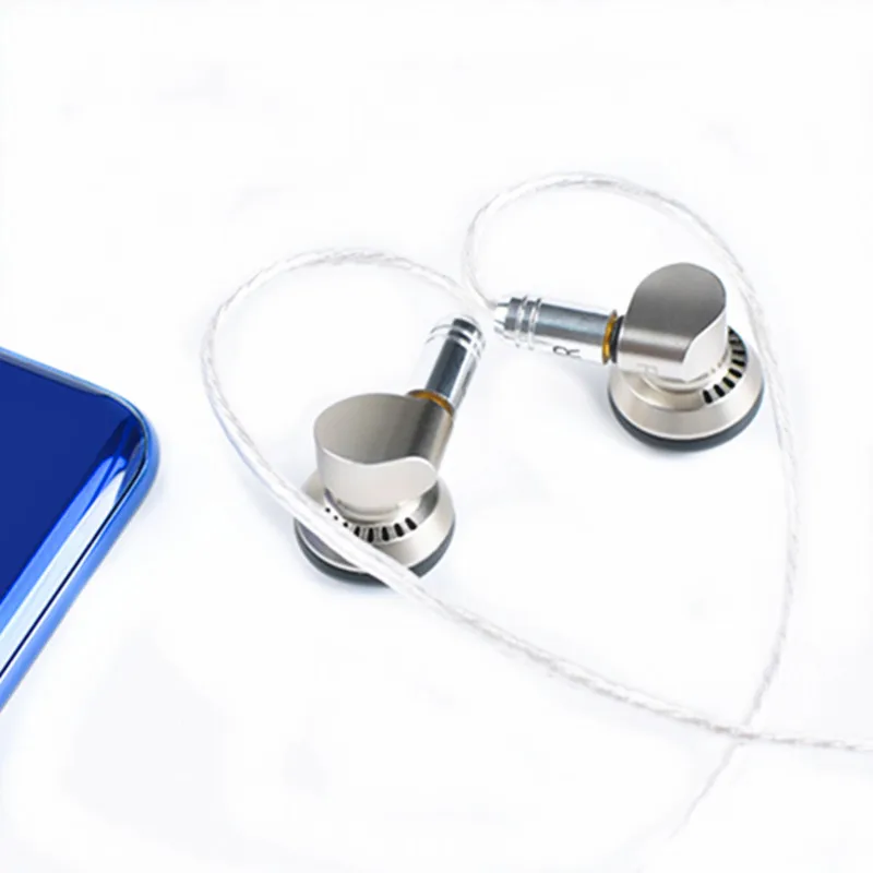 Yincrow RW-1000 3.5mm Earbud HIFI Metal CNC Earphone 15mm Dynamic