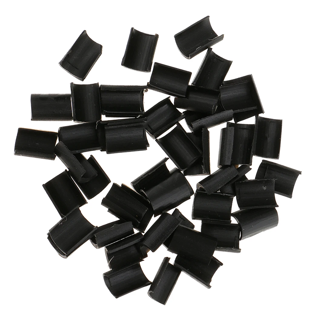 50Pcs Keratin Nail Glue Beads for U Tip Rebond Hair Extension Clip Hot Fusion Black Gold Brown White