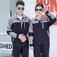 Мужская и женская куртка из хлопка, износостойкая Светоотражающая сварочная машина, набор одежды для ремонта автомобиля