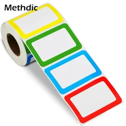 500labels/roll Colorful Name Tag Stickers for Working thank you stcker label stickers