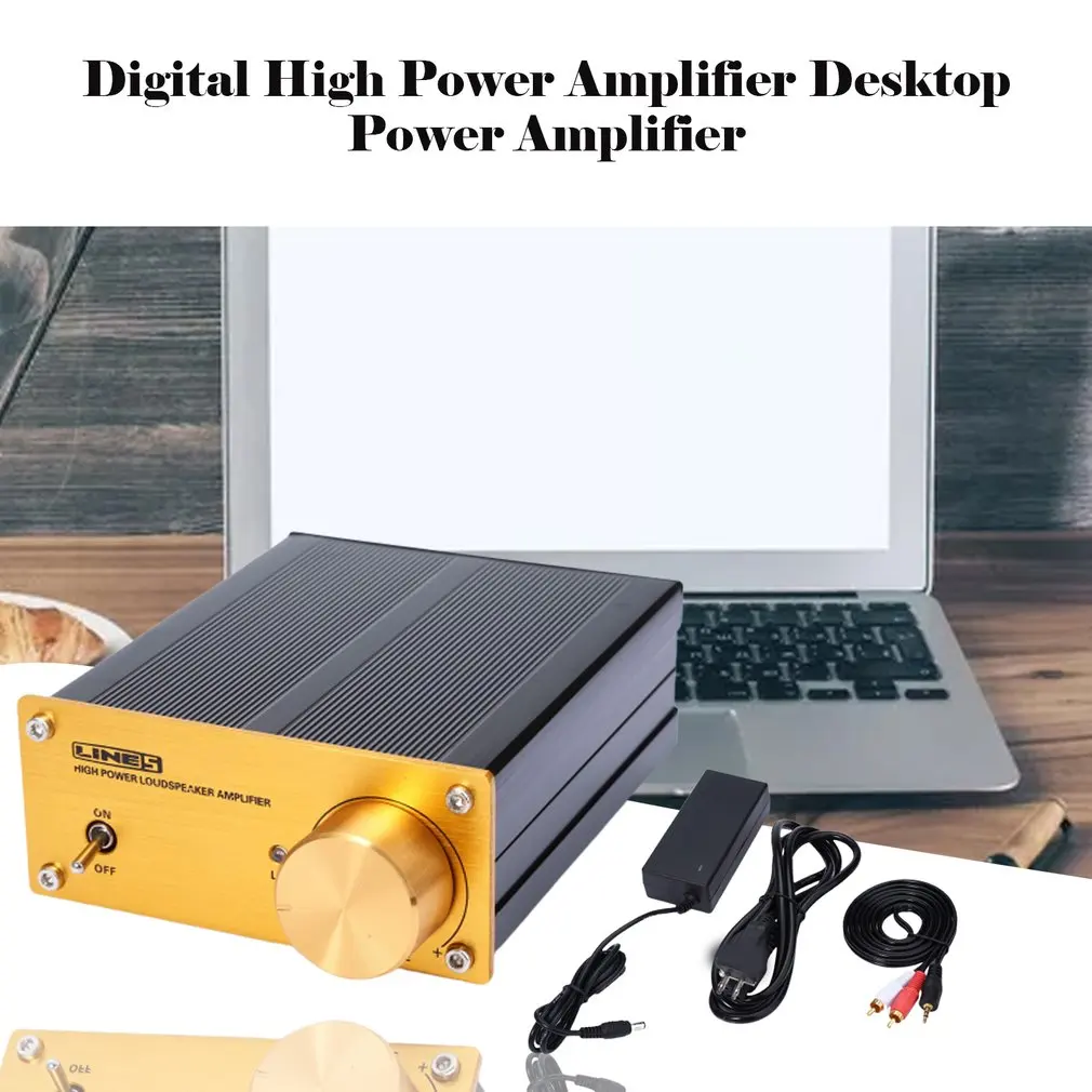 

A960 Power Amplifier Professional 100W Digital Power Amplifier Desktop Amplifier Aluminum Material Power Amplifier