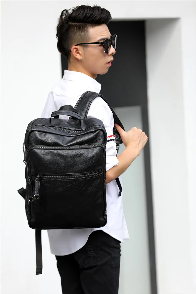 

Backpack Men's Backpack Korean Edition Student's Backpack Trend Men's Backpack Fashion Leisure Travel Bag