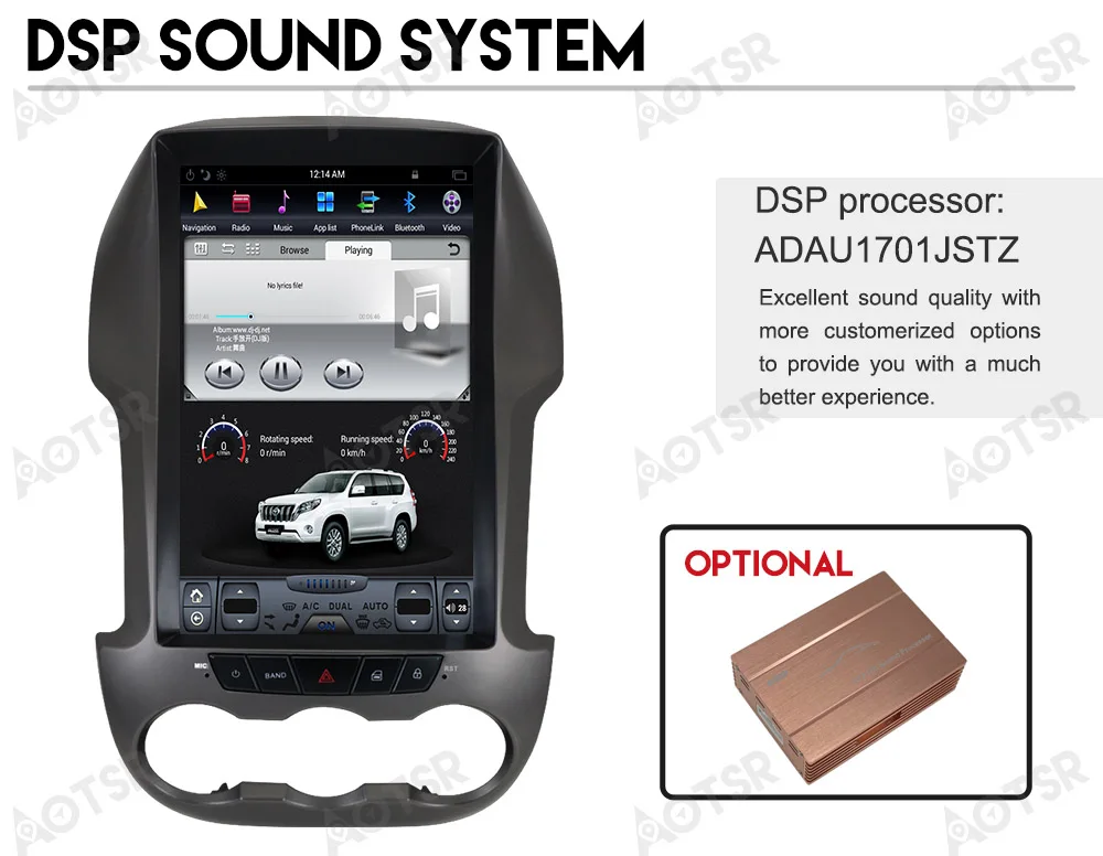Cheap Tesla Style Screen Newest Android 8.1 RAM 4G ROM 64GB Car DVD Player GPS Navi car Radio Screen For Ford Ranger 2011-2016 unit 23