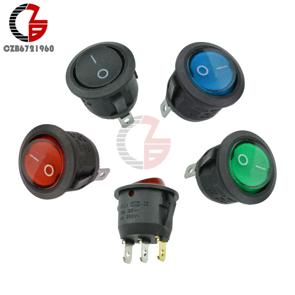 Toggle Switch Led Indicator | Spdt 10a Push Button Switch | Spdt Mini ...