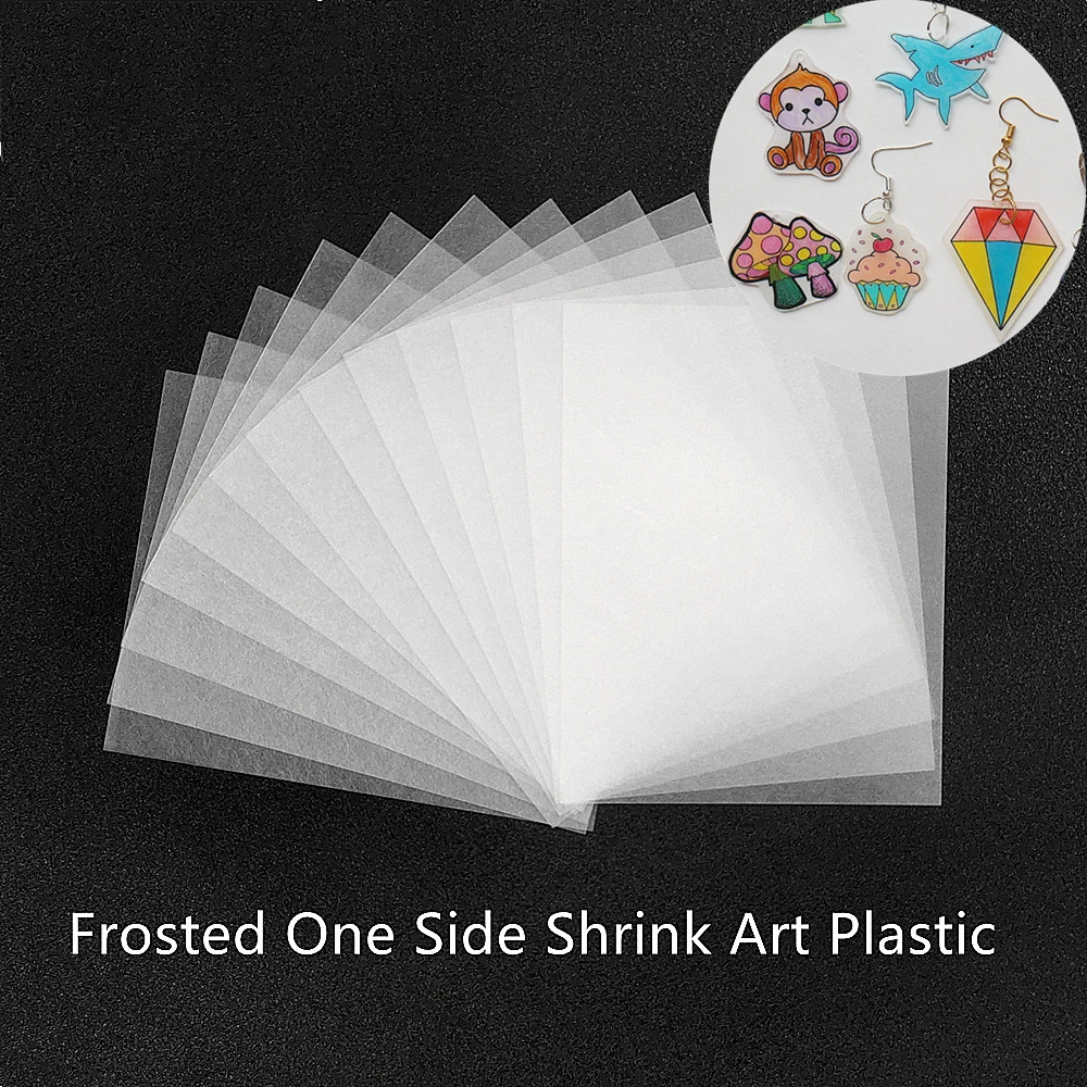 20 Pcs Heat Shrink Plastic Sheet Shrinky Film Paper for Adults Kids Create DIY Craft and Art Keychain Handmade Crafts Supplies dressmaking material shops near me