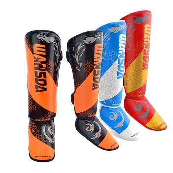 1 Paar Boksen Scheenbeschermer Enkel Ondersteuning Volwassenen Kids Mma Kickboxing Taekwondo Apparatuur Karate Been Protectors Voor Sanda Muay Thai