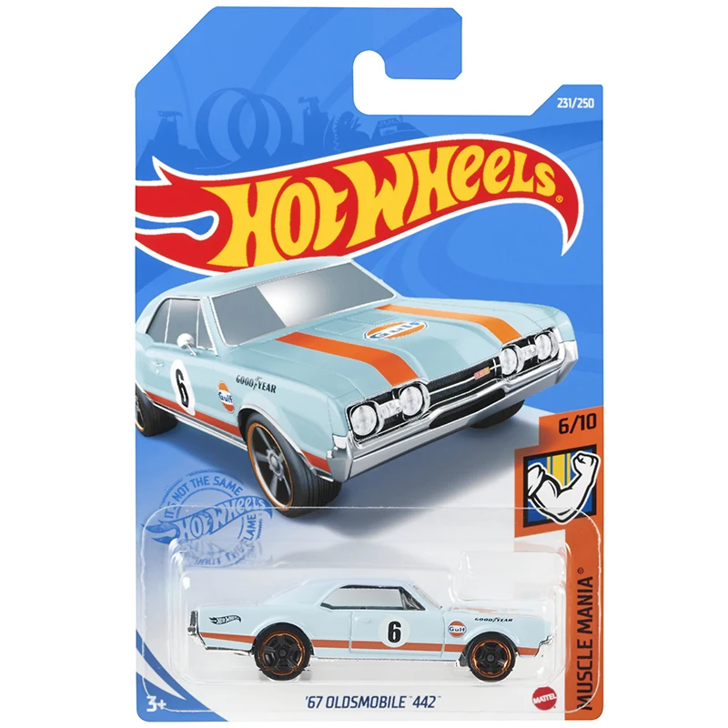 Lot of 2 Hot Wheels 67 Oldsmobile 442 Gulf #231 231/250 2021 Muscle Mania 6/10