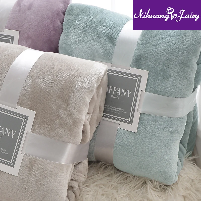 

Foreign trade coral fleece blanket flannel blanket winter thick fleece blanket cover blanket single double blanket