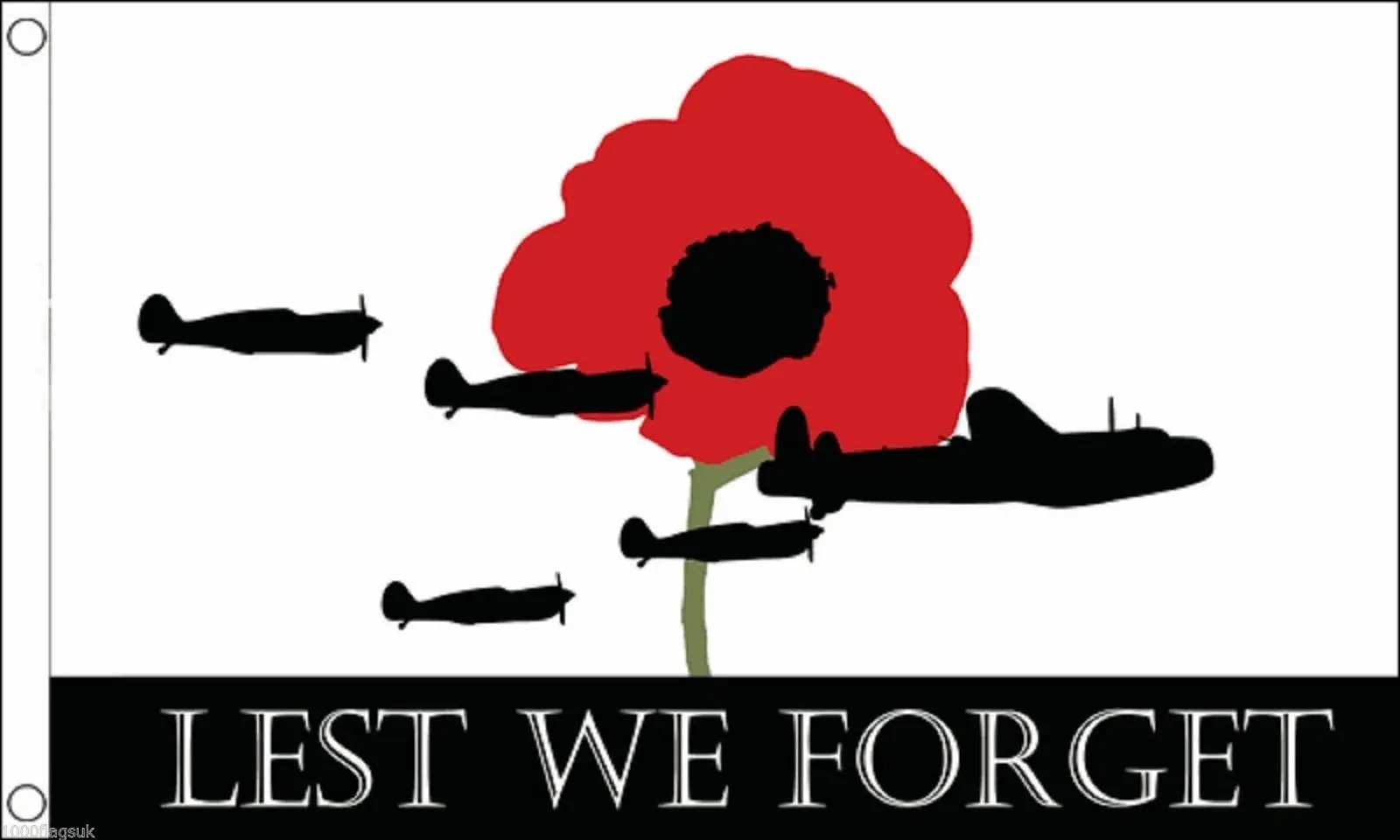 3ft x 5ft3 x5ft Lest We Forget Royal Air Force RAF Poppy Flag print Polyester banner flag Size 150*90cm